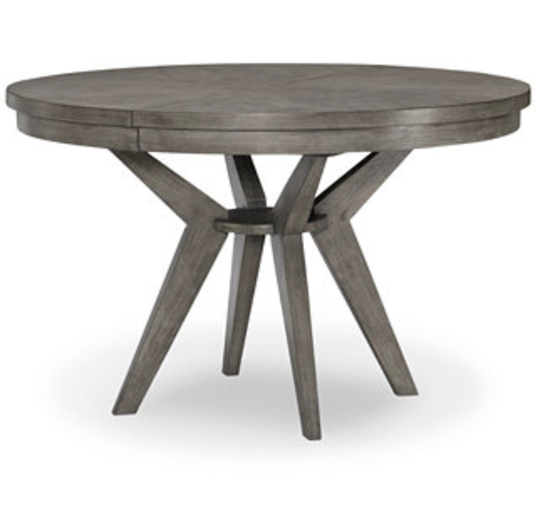 Greystone II 5-Pc. Dining Set (Round Table & 4 Chairs) Grey