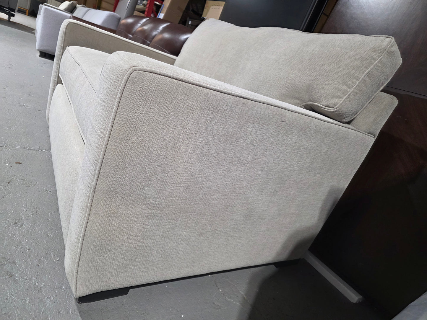 Radley 54" Fabric Chair Bed (Heavenly Chrome Beige)