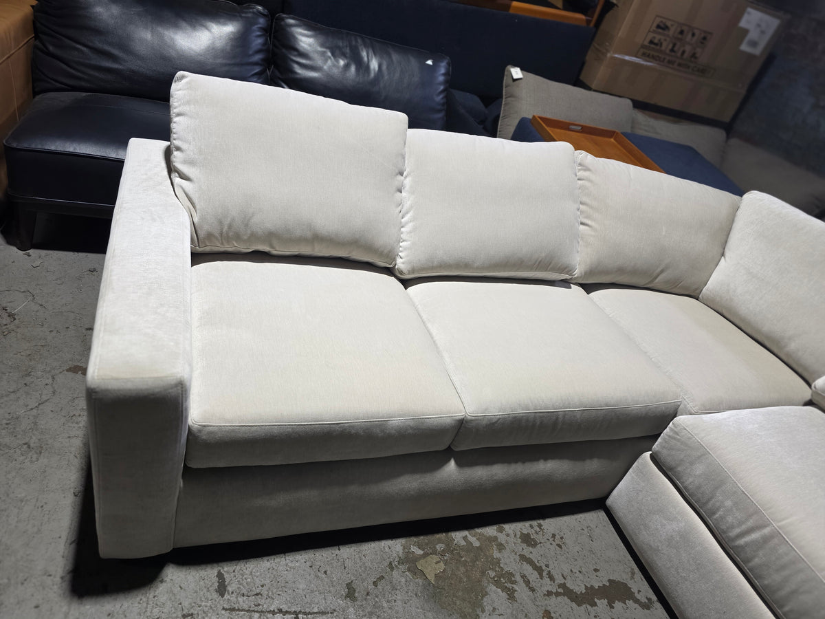 Off White 2-Pc. Fabric Sectional