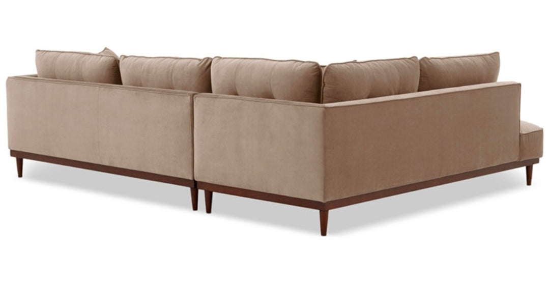 Hazelynn 2-Pc. Fabric Sectional (Taupe)