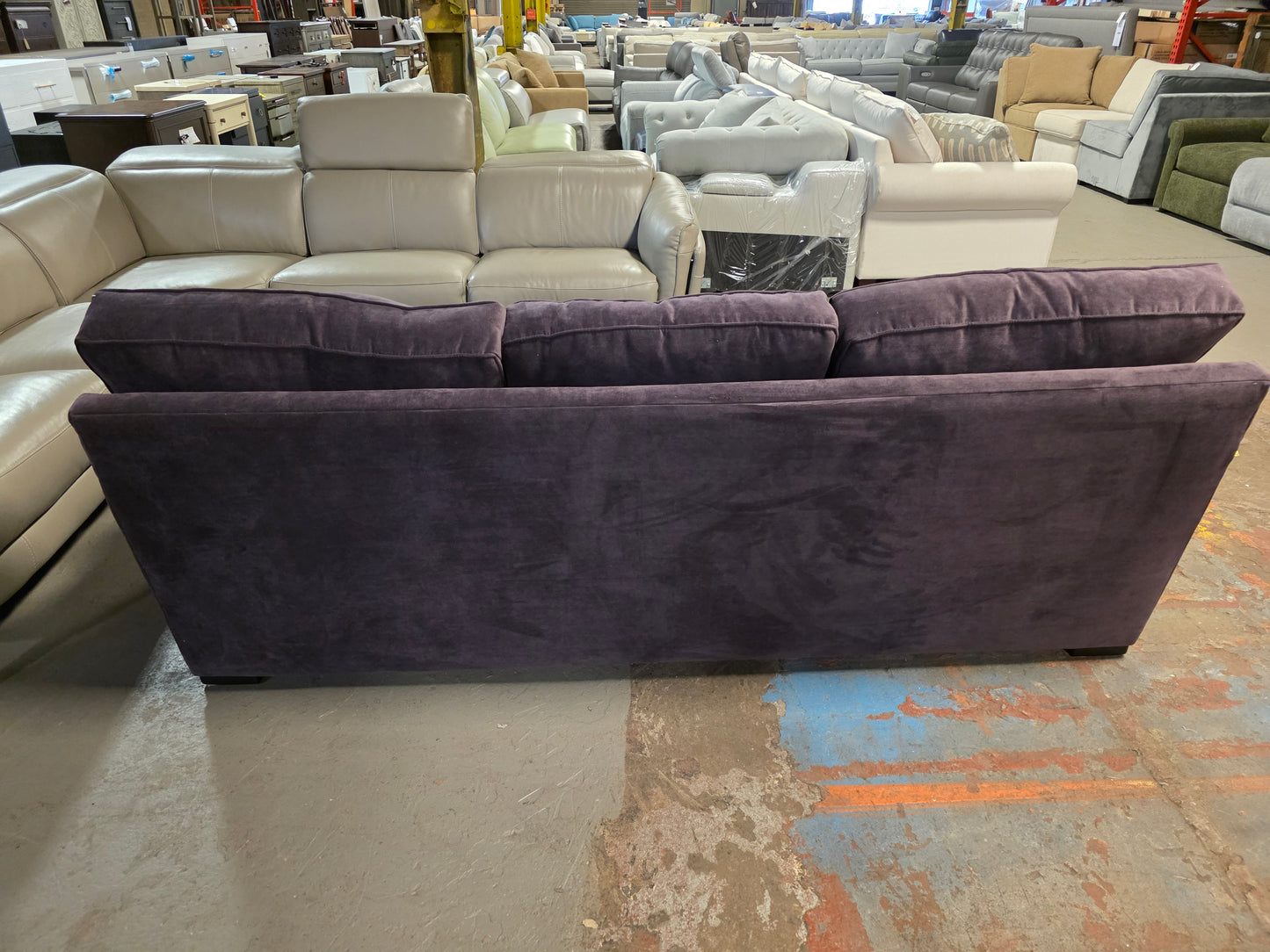 Radley 86" Fabric Queen Sleeper Sofa Bed (Dark Purple)