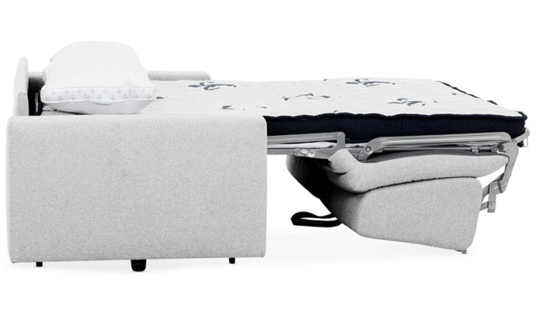 Giotto Full Fabric Sleeper Sofa (Silver)