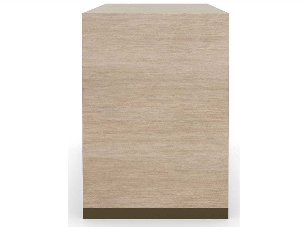 Caracole Classic Hang Up 2-Drawers White Hardwood Nightstand