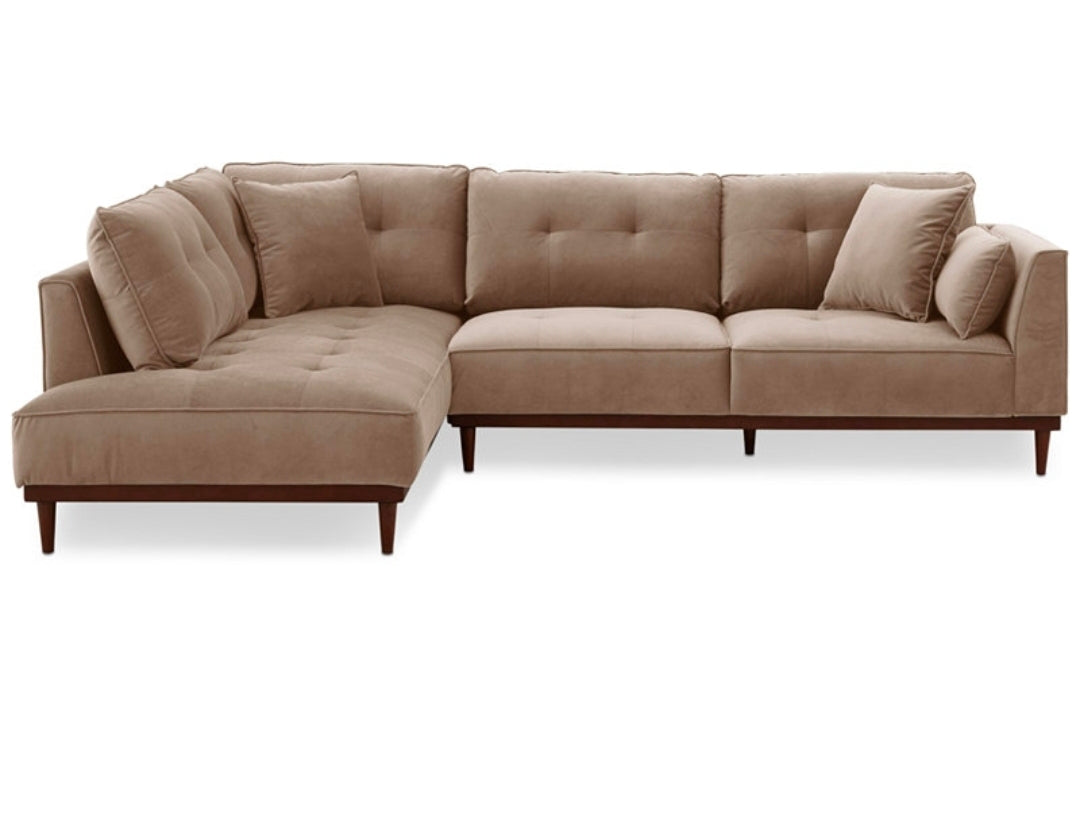 Hazelynn 2-Pc. Fabric Sectional (Taupe)