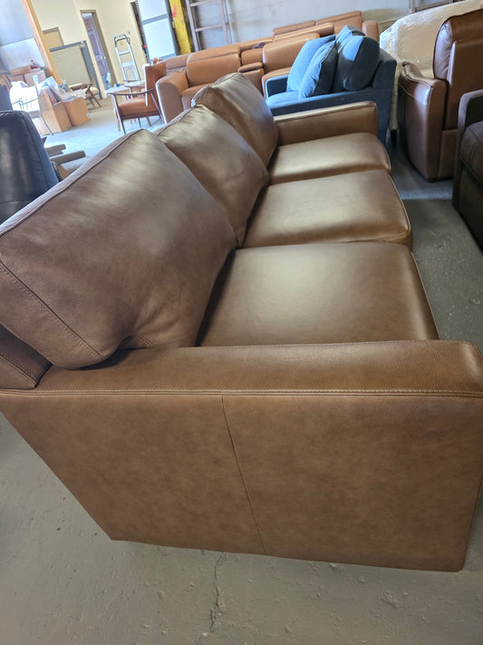 Radley Leather 3-Pc. Sectional (Light tan)