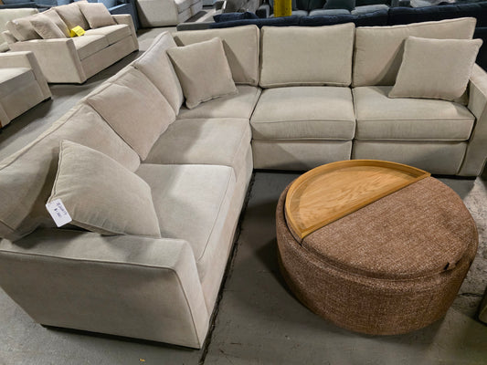 Radley 3-Piece Sectional Sofa (Heavenly Chrome Beige)