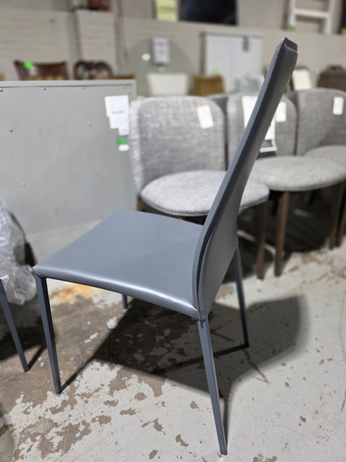 Calligaris Aida Skuba Leatherette Metal Dining Chair