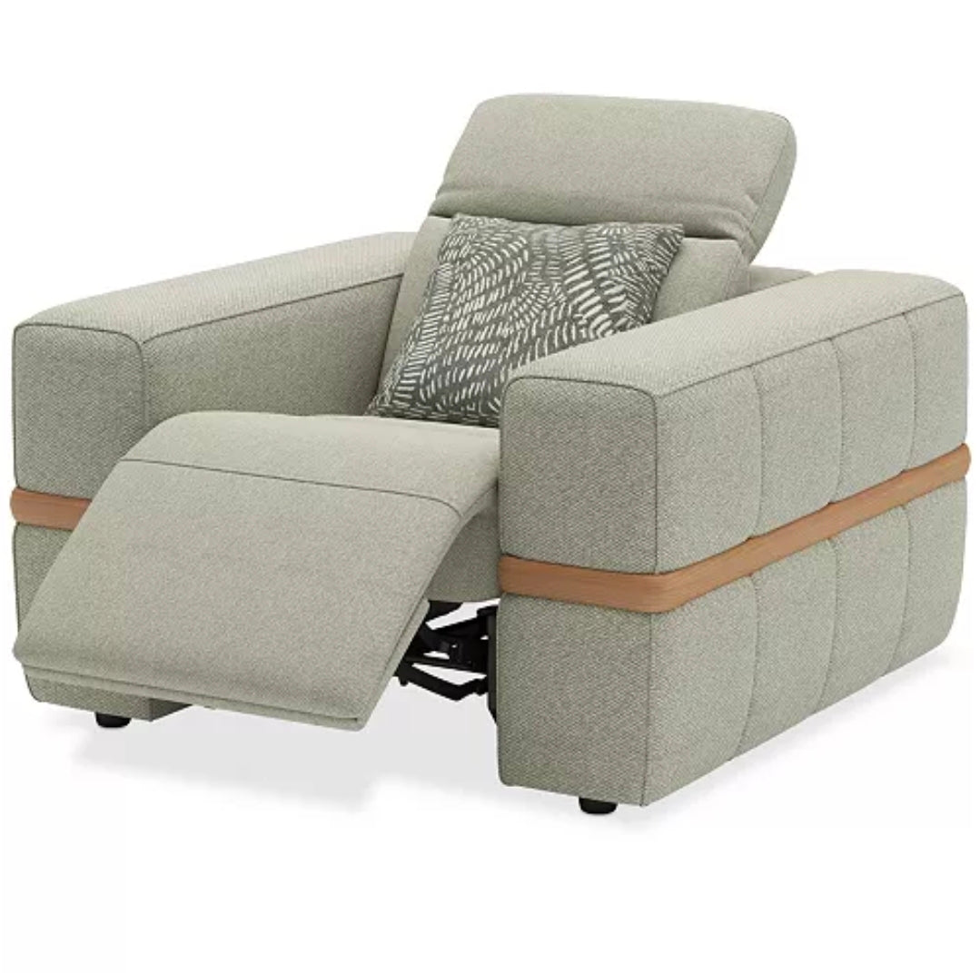 Nierling Fabric Power Motion Recliner with Power Headrest