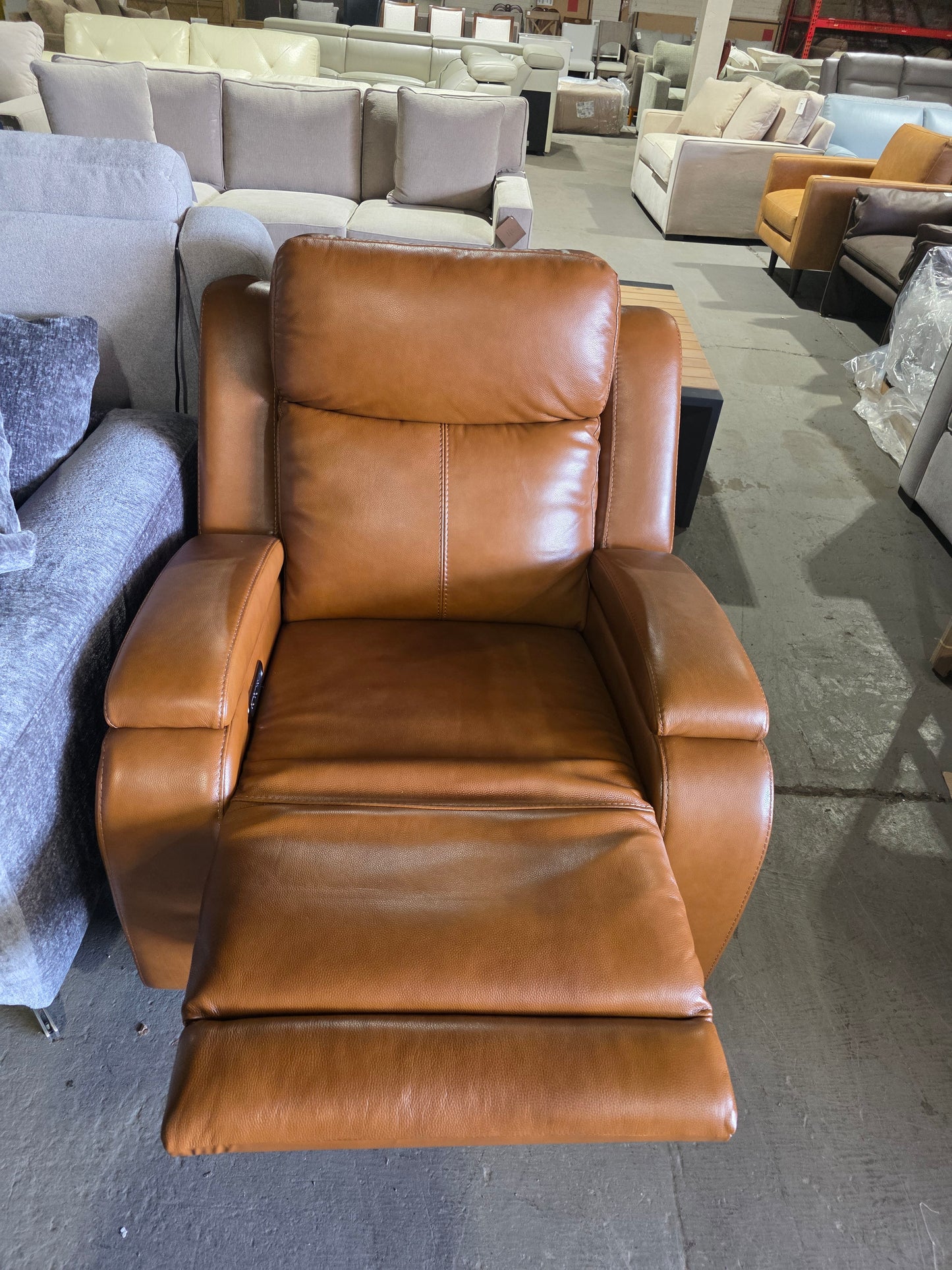 Tolin Leather 41" Power Motion Zero Gravity Recliner