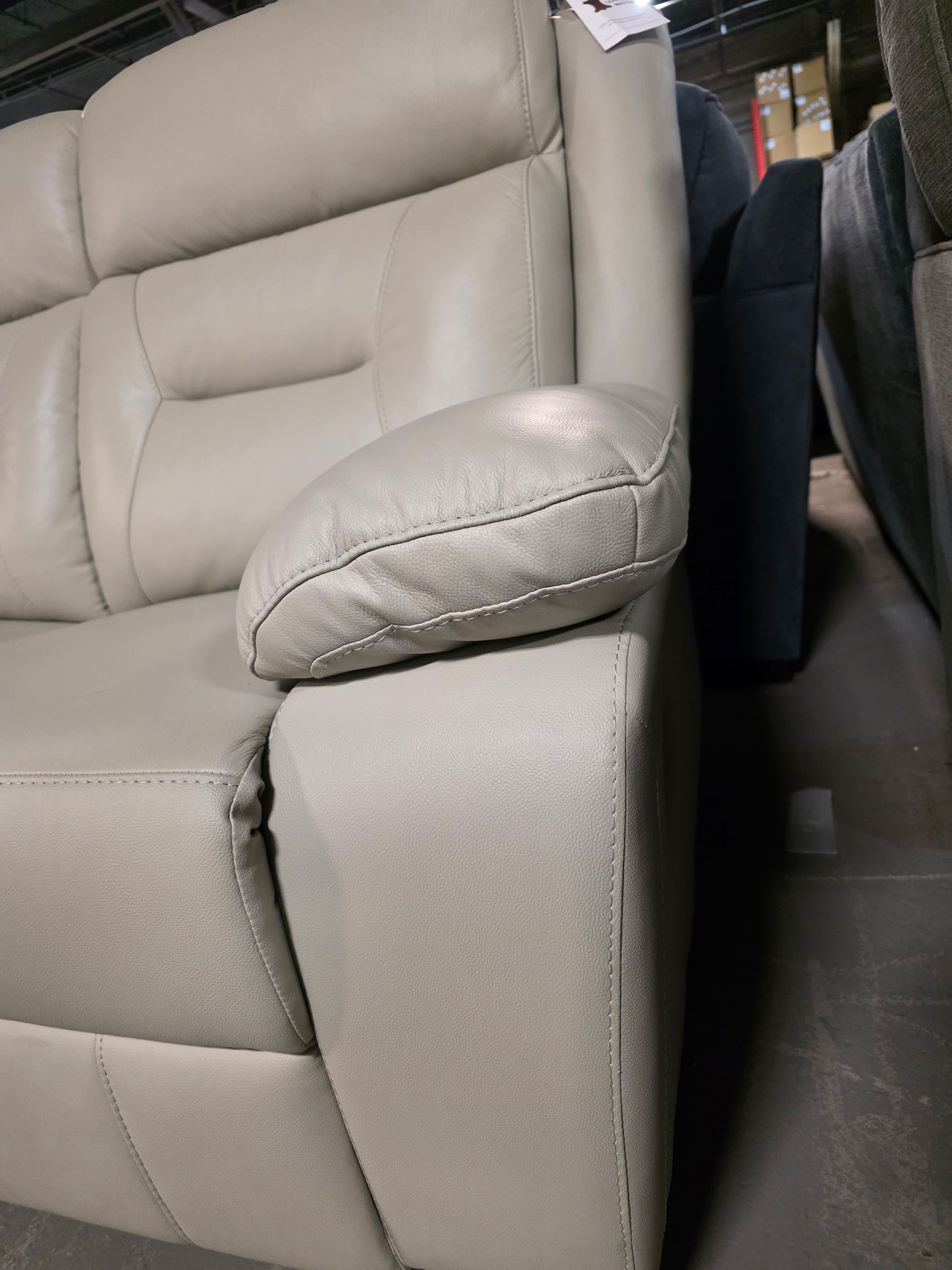 White Label Corvallis 87" Double Reclining Sofa (Ash Grey)