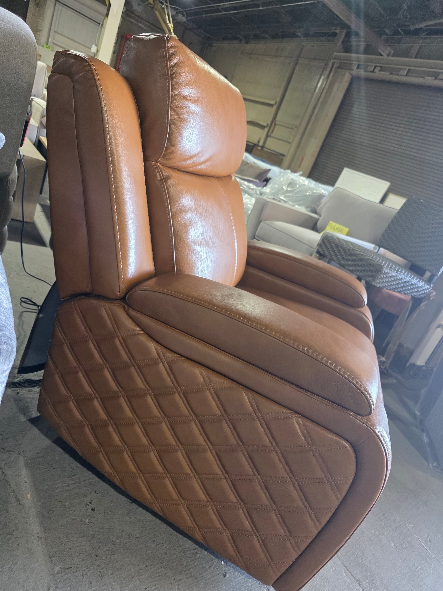 Tolin Leather 41" Power Motion Zero Gravity Recliner