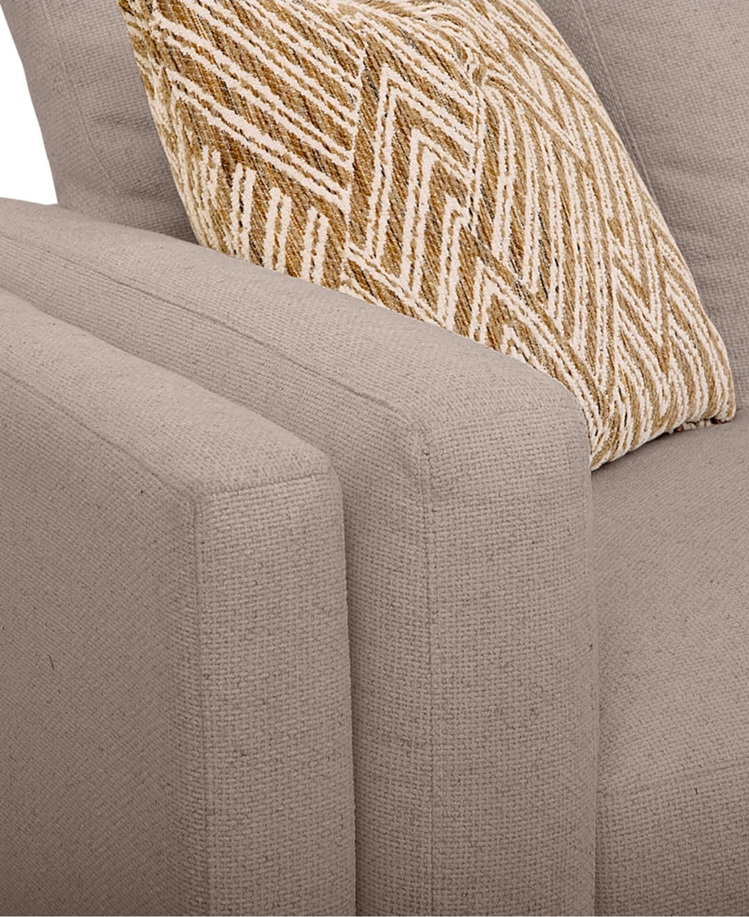 Barlien 2-pc. Modular Fabric Sofa  (Oatmeal)