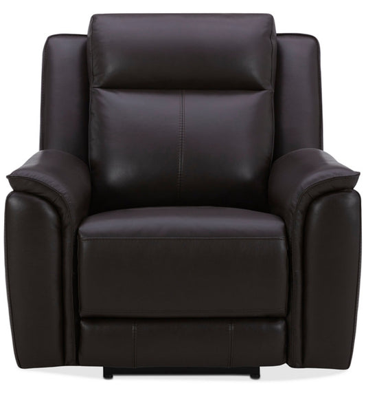 Addyson 41" Zero Gravity Leather Recliner with Power Headrest (Chocolate)