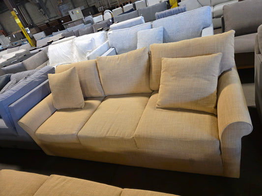 Wrenley 88" Fabric Sofa (Yellow)