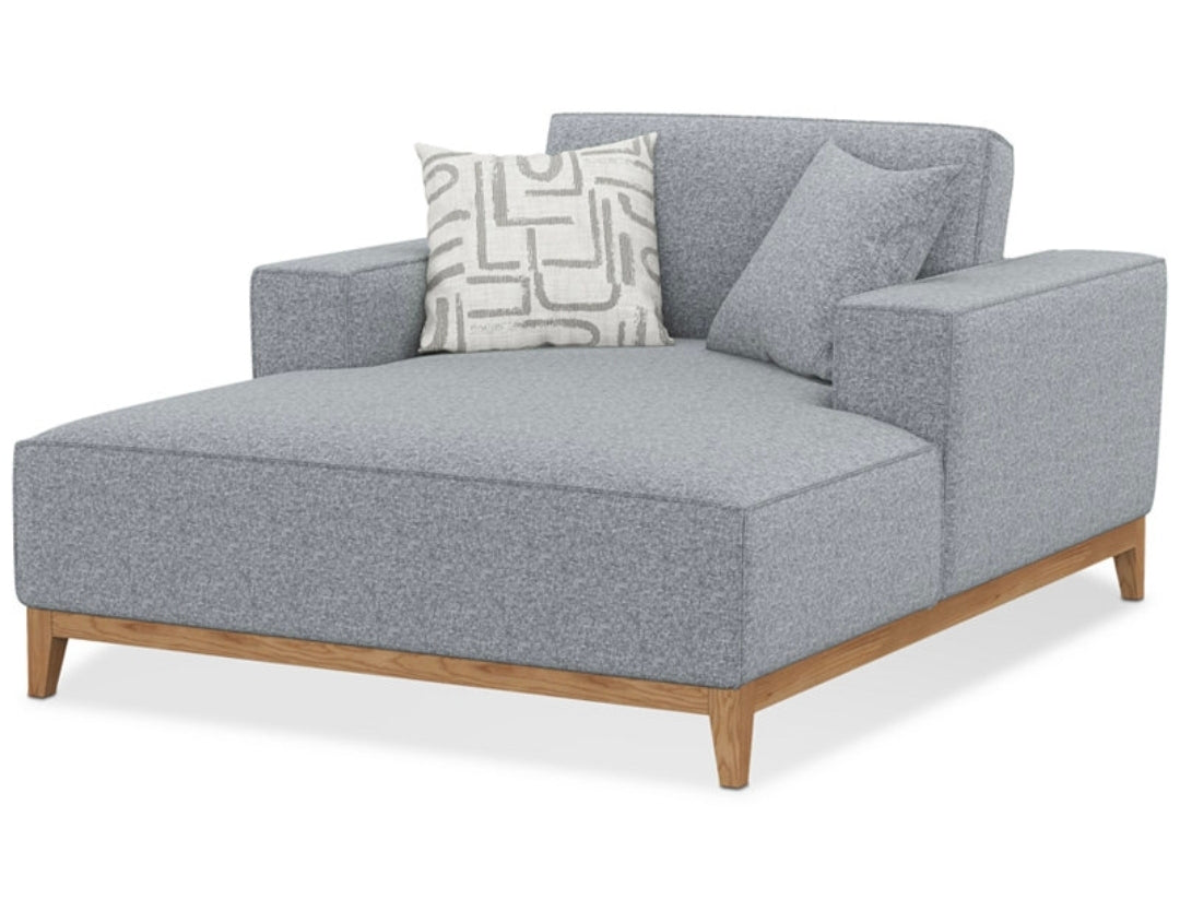 Rosecrans 53" Fabric Chaise (Grey)