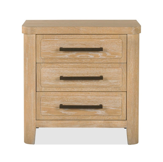 Marcel 28" Wood 3-Drawer Nightstand