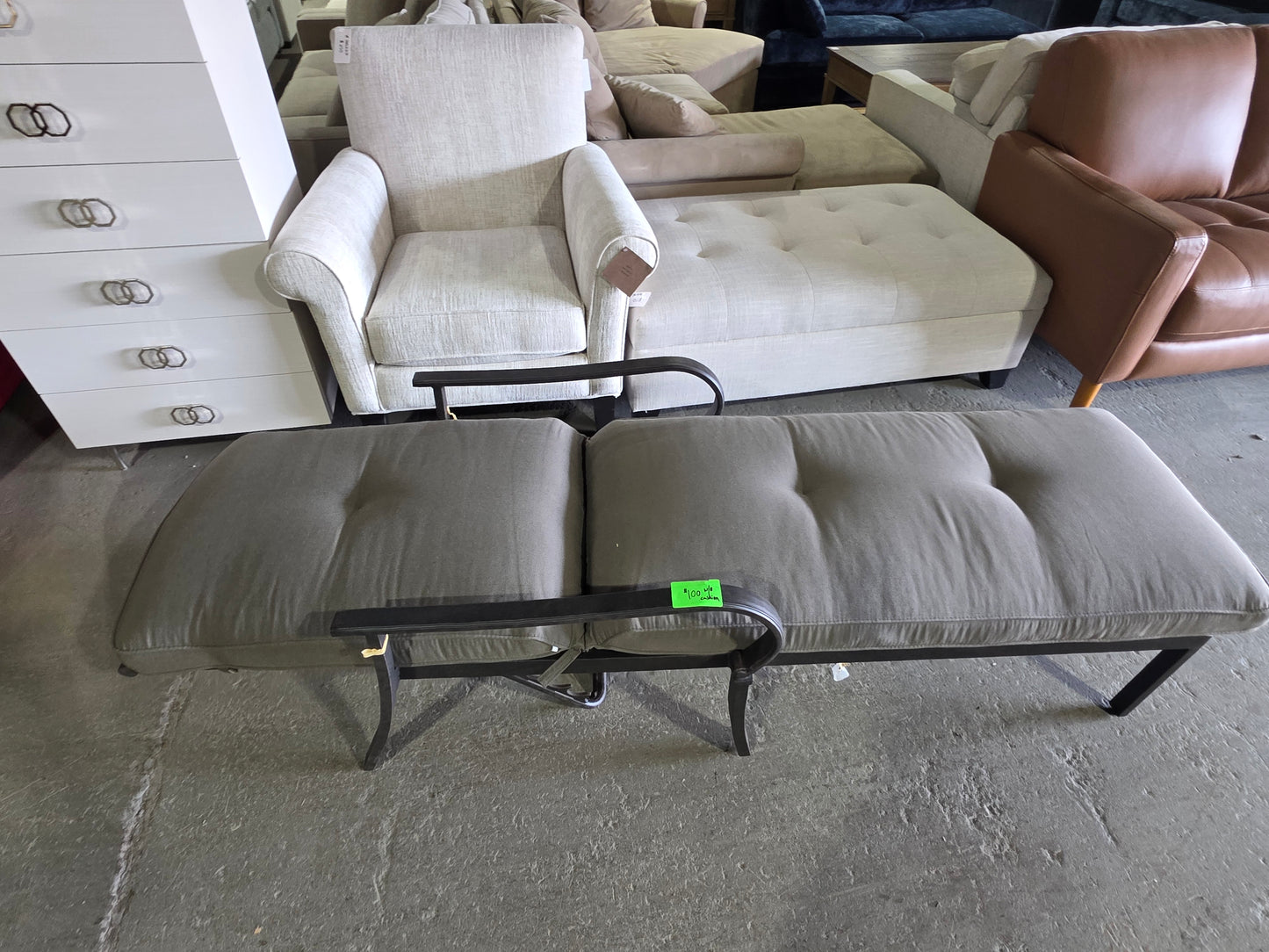 St Croix Outdoor Chaise (cusion not included)