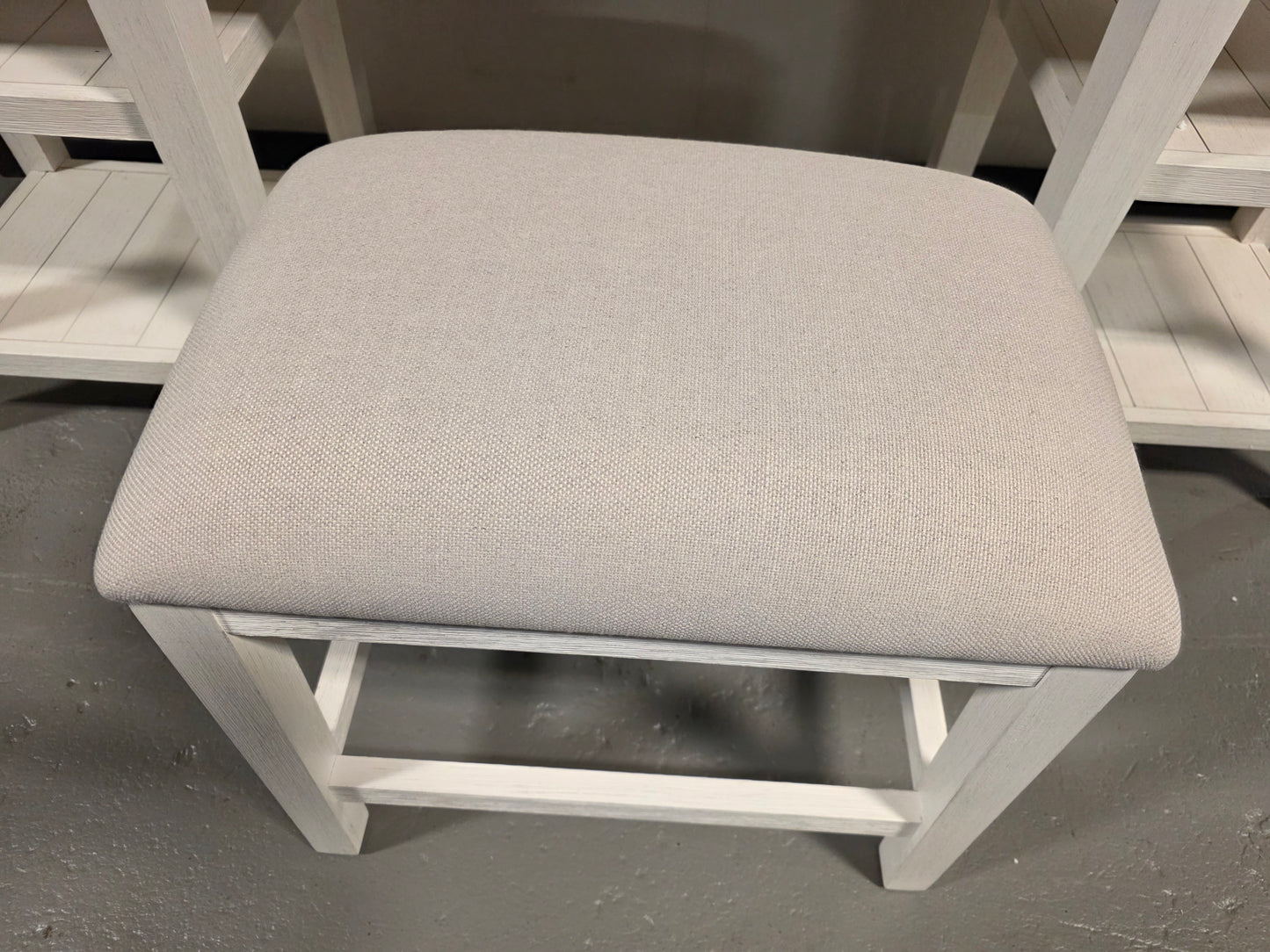 Dawnwood 60" Wood Sofa Writing Table with Stool (White)