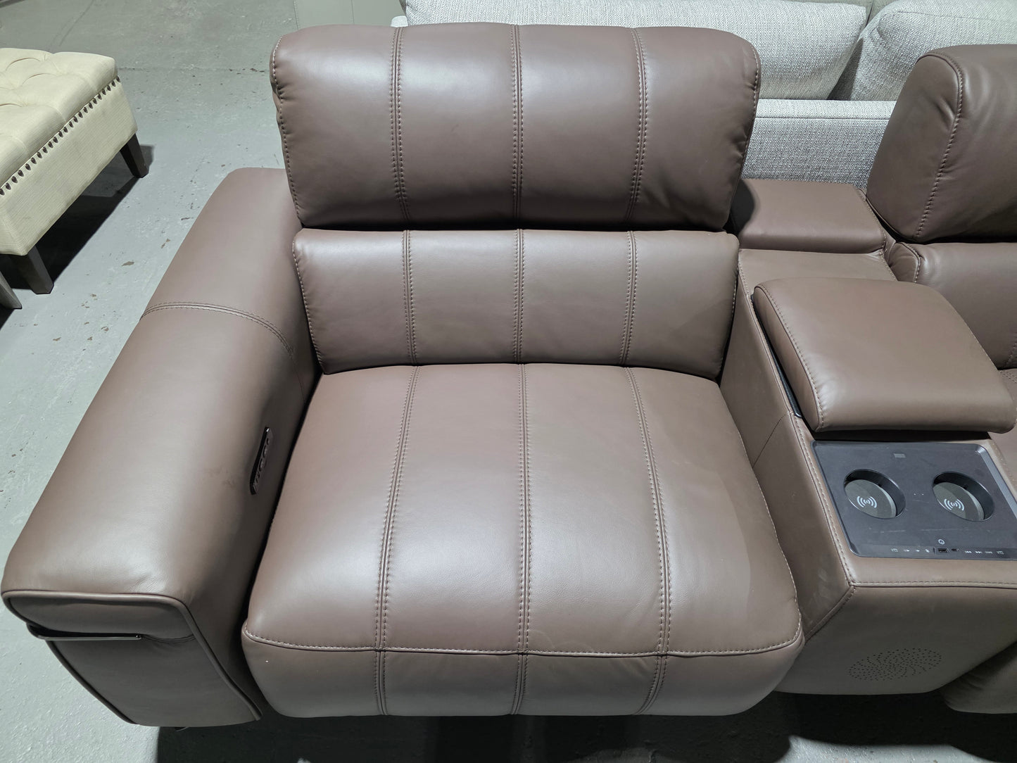 Wyndill 3-Pc. Leather Sofa with 2 Power Recliners (Cacao Brown)