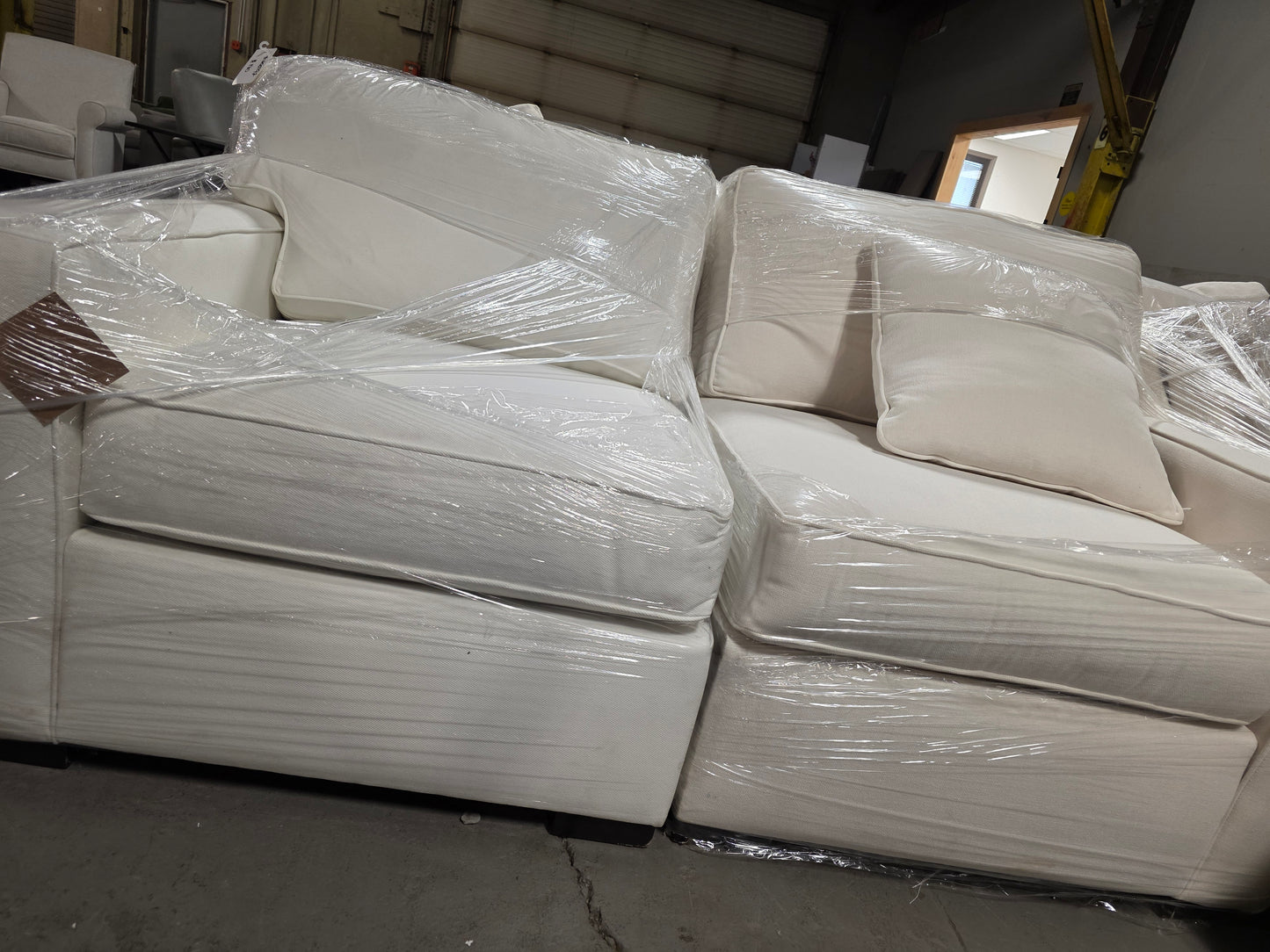 2-Pc. White Radley Loveseat
