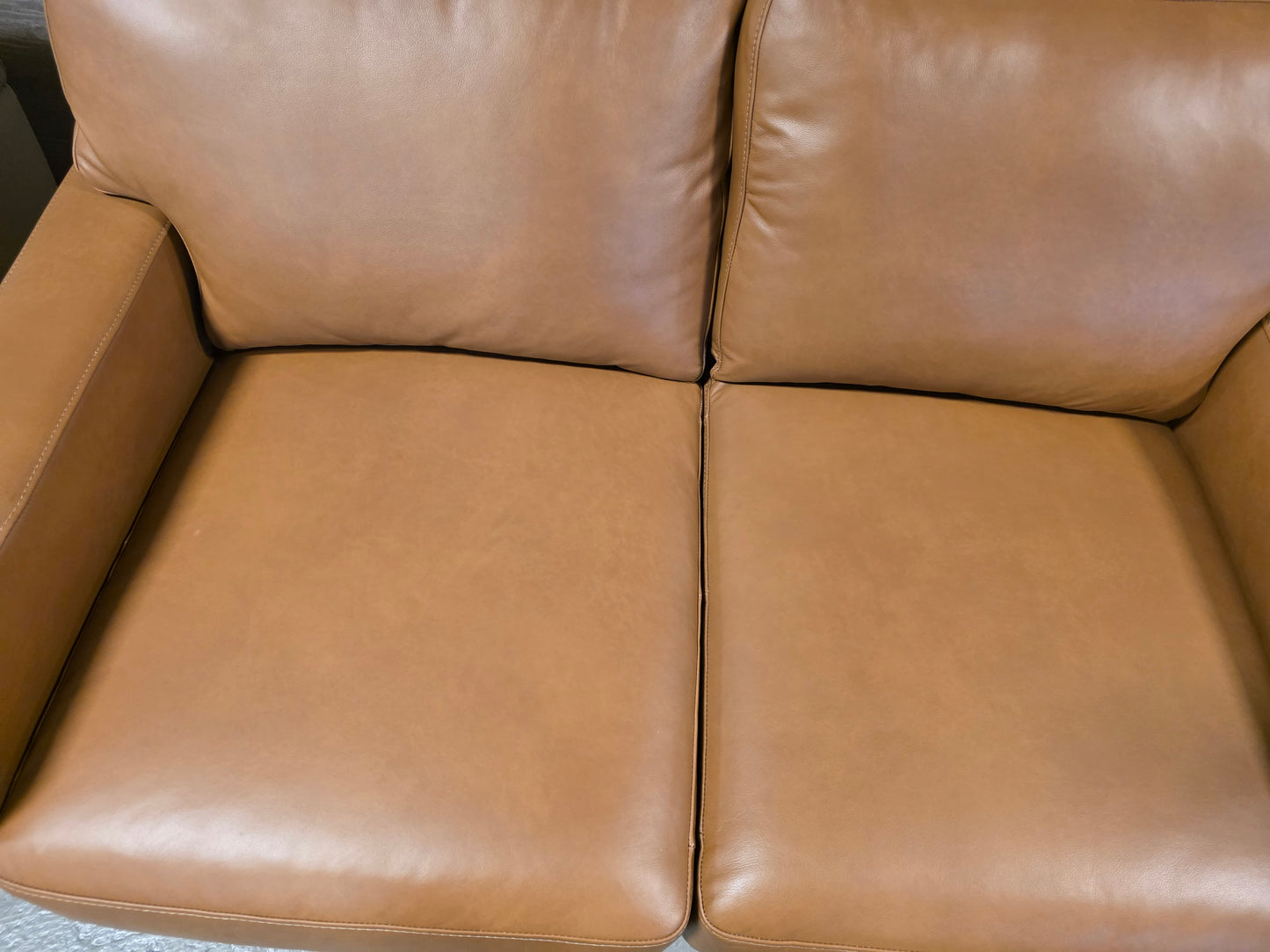 Radley 61" Leather Loveseat (Butternut)