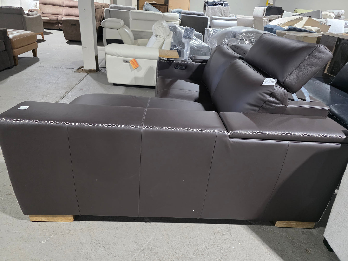 Legacy 2-Pc. Leather Sofa w/Storage Chaise