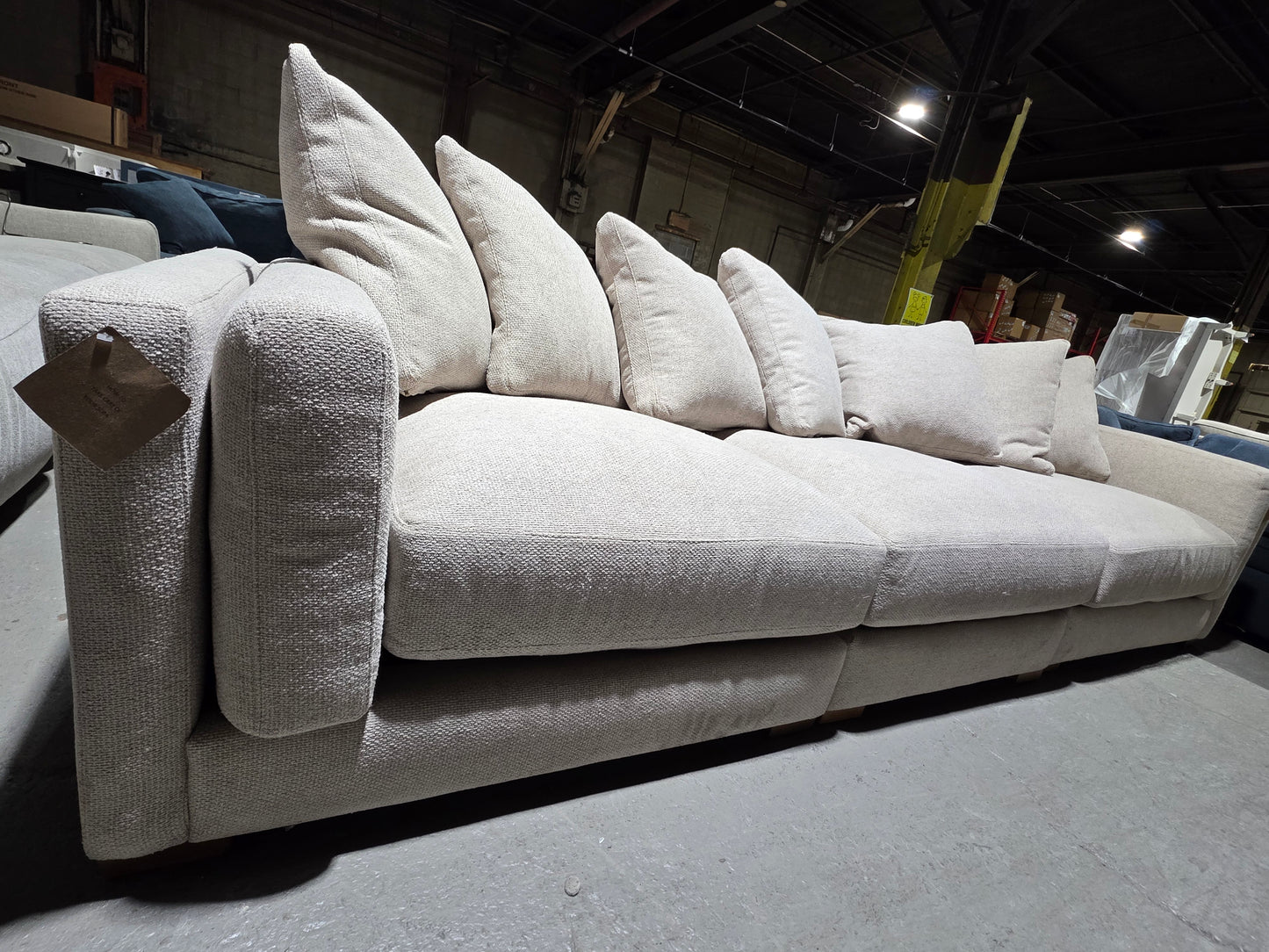Barlien 3-Pc. Modular Fabric Sofa (Oatmeal)