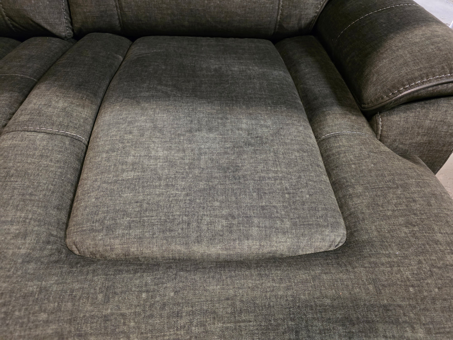 Hutchenson 2-Pc. Fabric Power Recliner Sofa w/Chaise (Moss)
