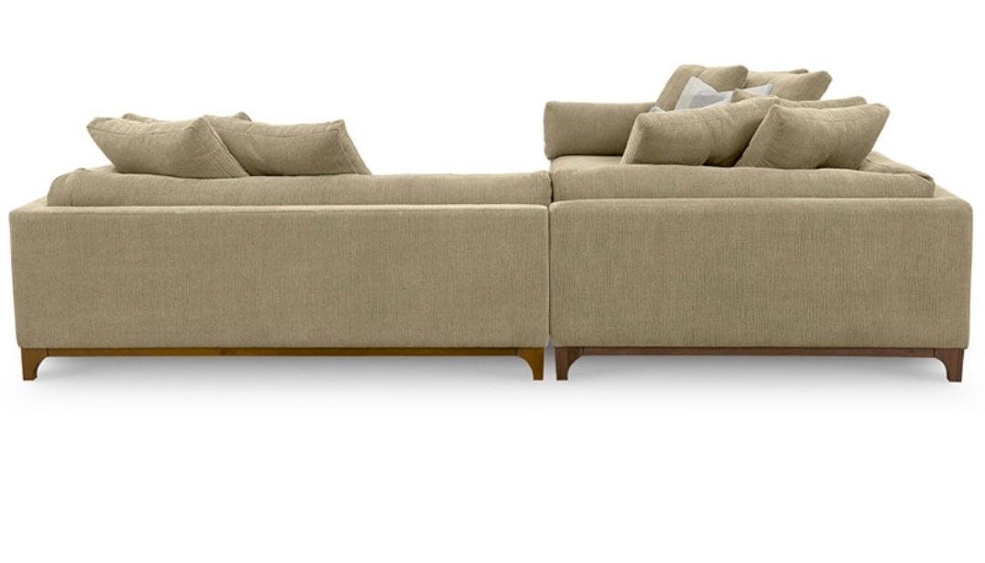 Brendalyn 3-Pc. Modular Fabric Sectional Chaise & Sofa Set (Oat)