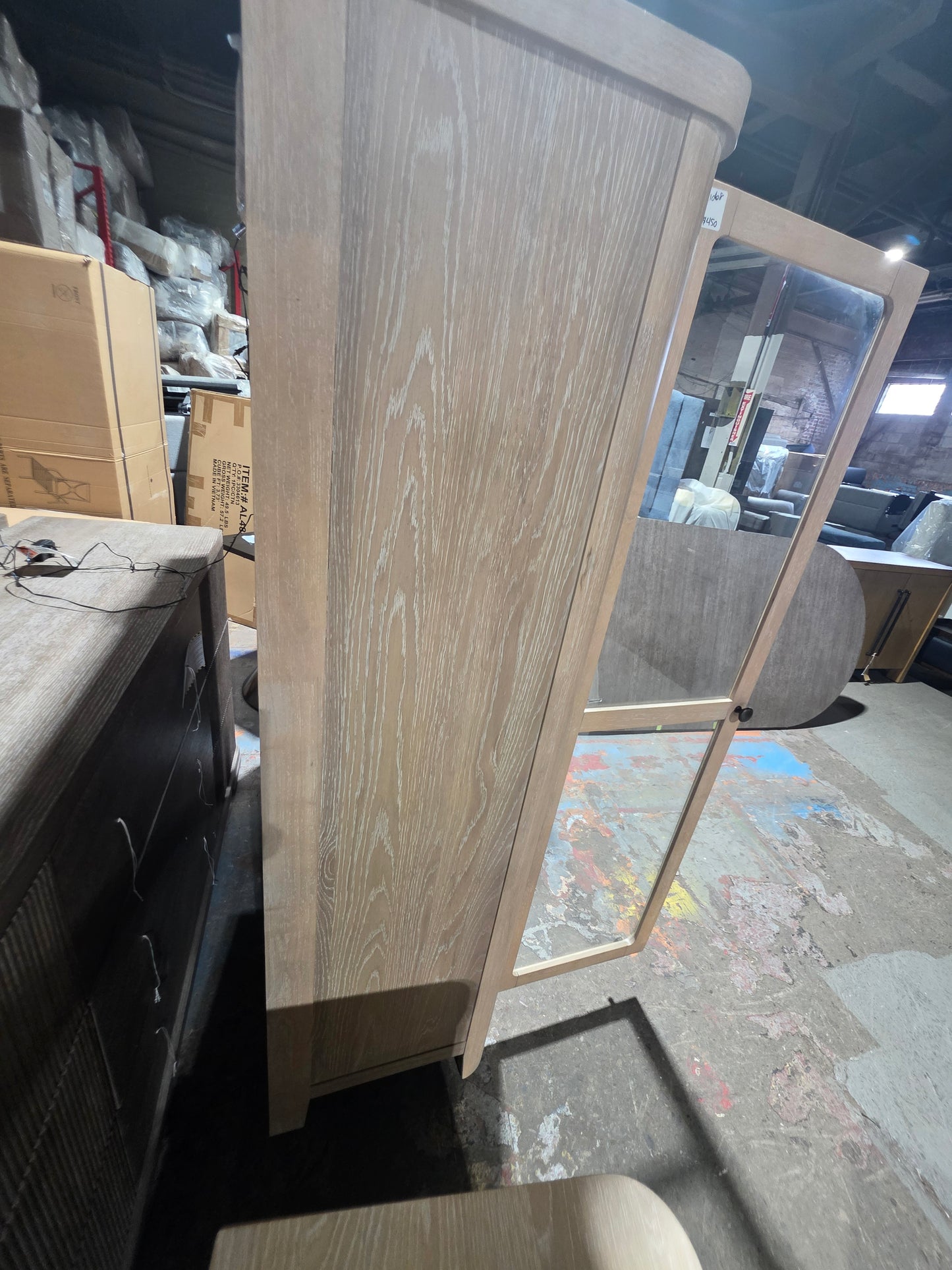 Marcel 68" Wood Curio Cabinet