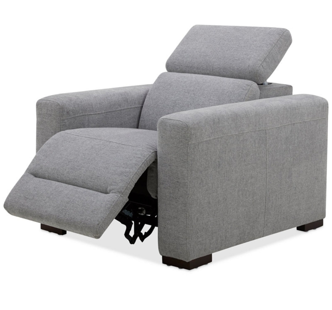 Nevio 39" Fabric Power Recliner (Mineral)