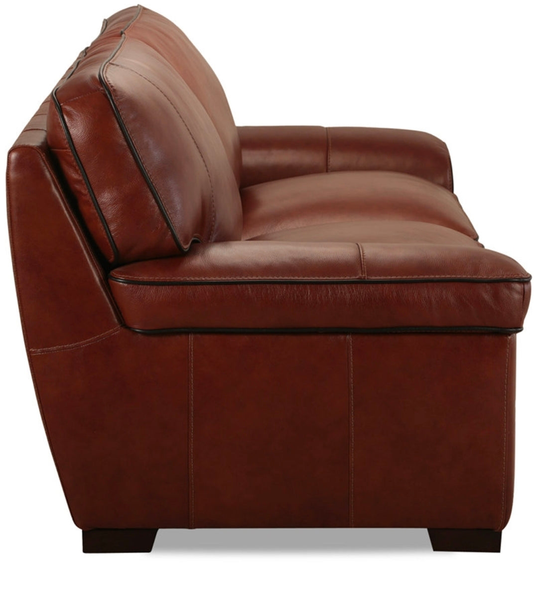 Myars 69" Leather Loveseat (Cognac)