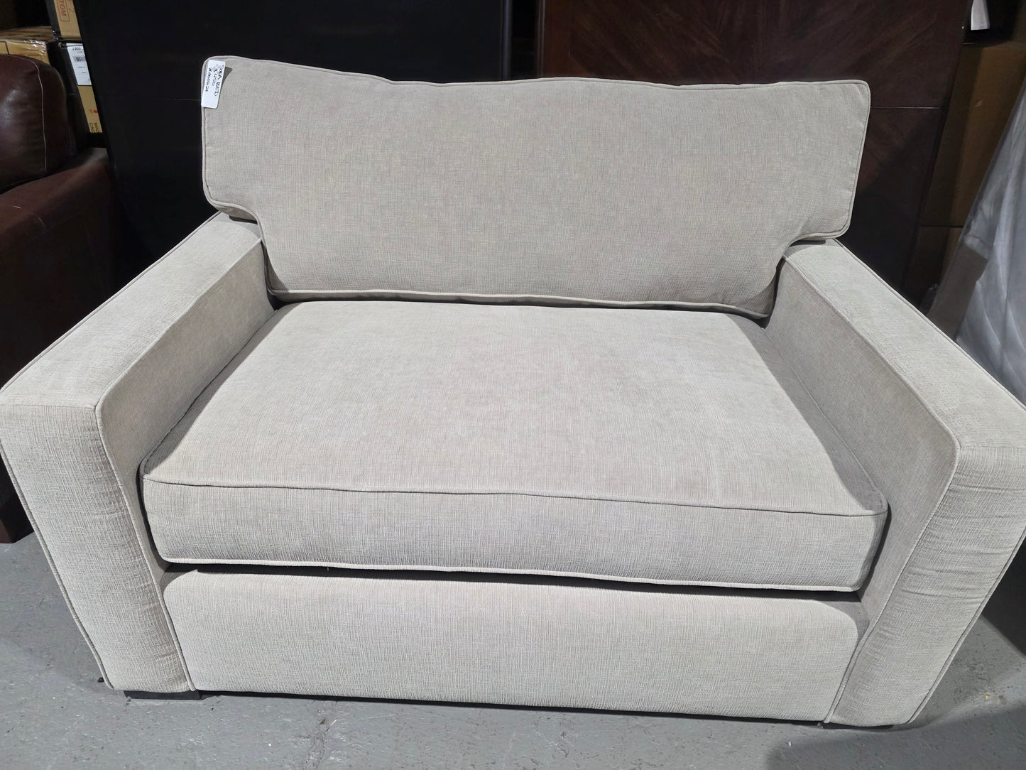 Radley 54" Fabric Chair Bed (Heavenly Chrome Beige)