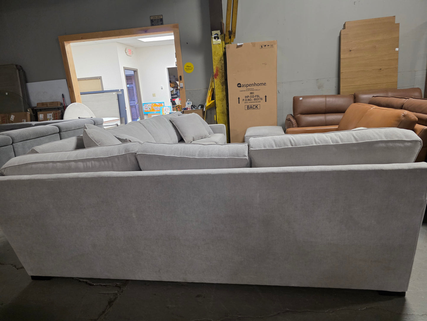 Radley 3-pc. Sectional Sofa ( Heavenly Cinder Grey)