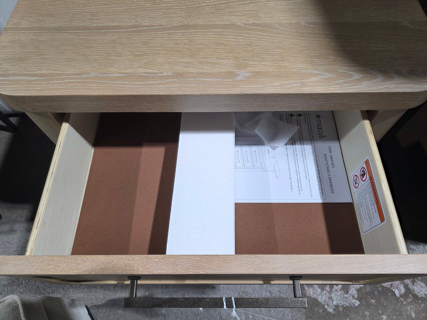 Marcel 28" Wood 3-Drawer Nightstand