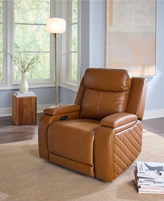 Tolin Leather 41" Power Motion Zero Gravity Recliner