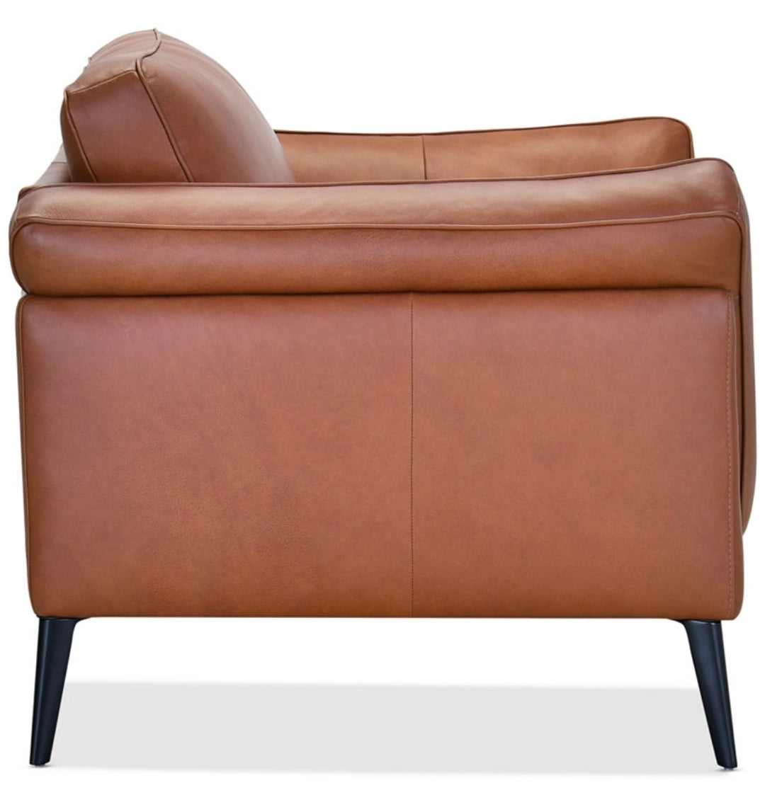 Keery 49" Leather Chair (Caramel)