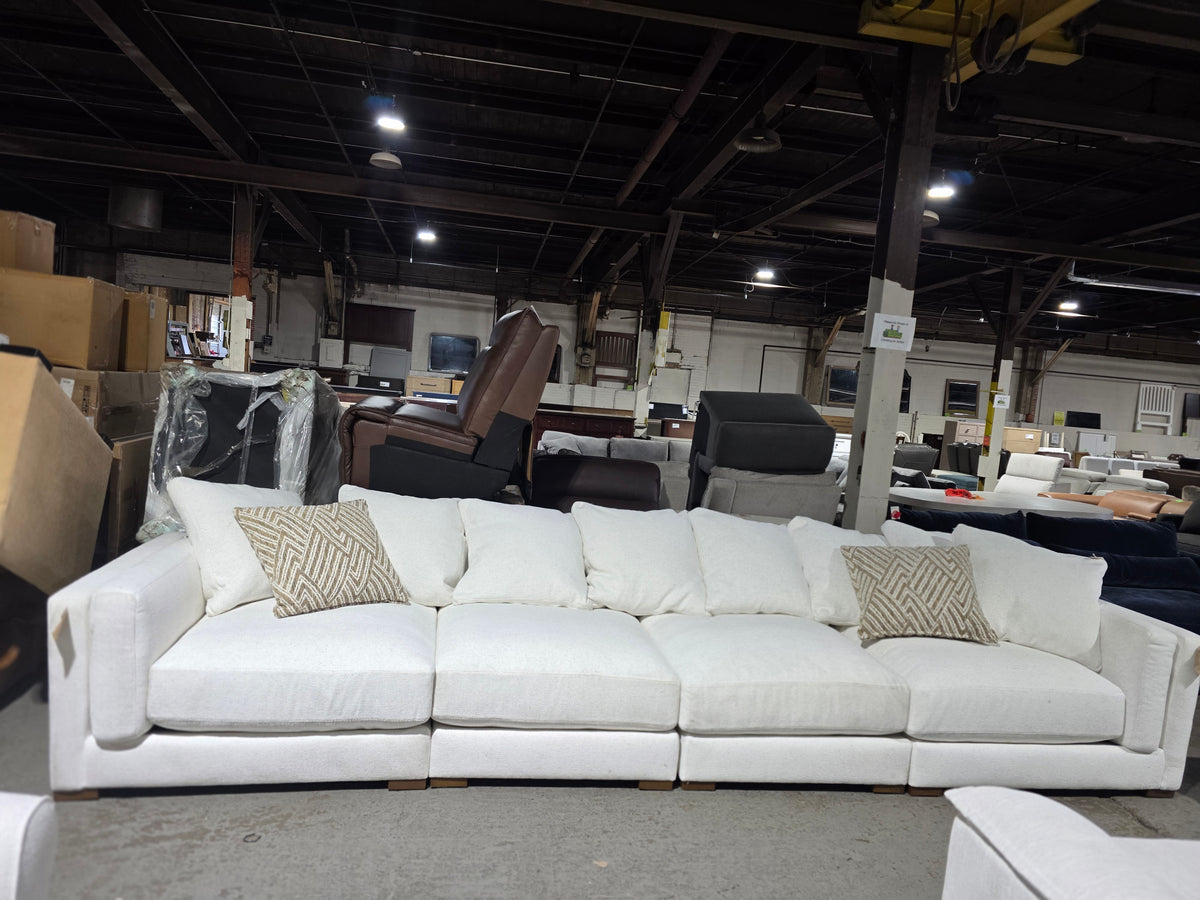 Barlien 4-Pc. Modular Fabric Sofa (Ivory)
