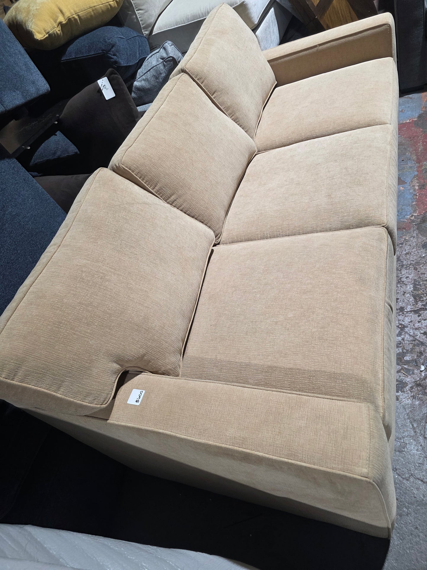 Radley 86" Fabric Sofa (Heavenly Caramel Tan)