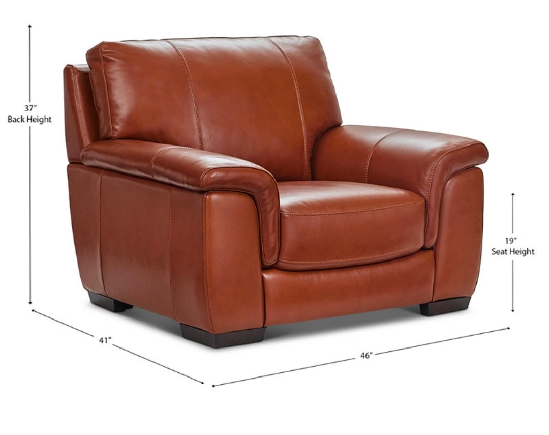 Cobbie Leather 46" (Brandy)