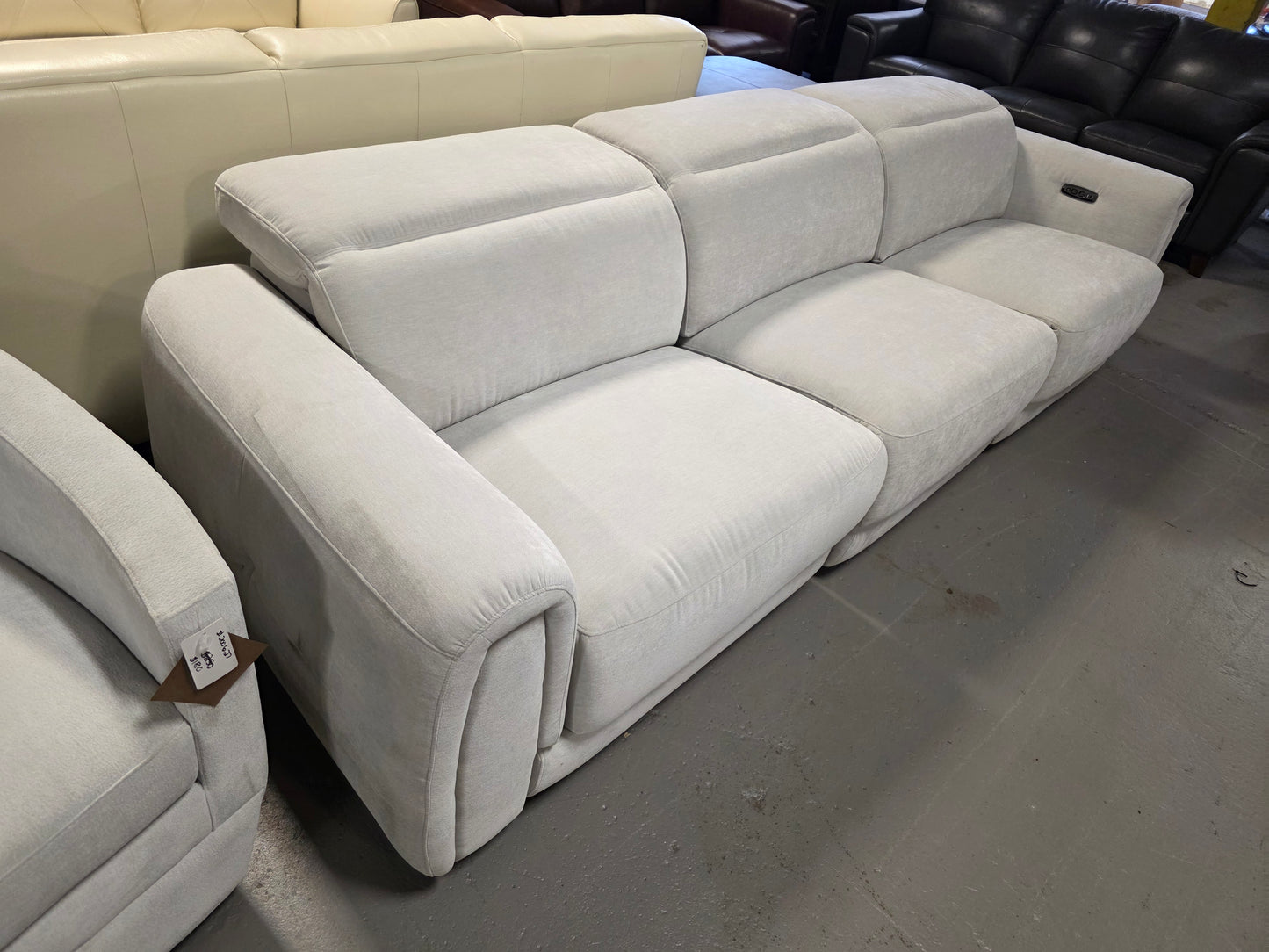 3-Pc. Fabric Sectional w/ 2 Power Recliners