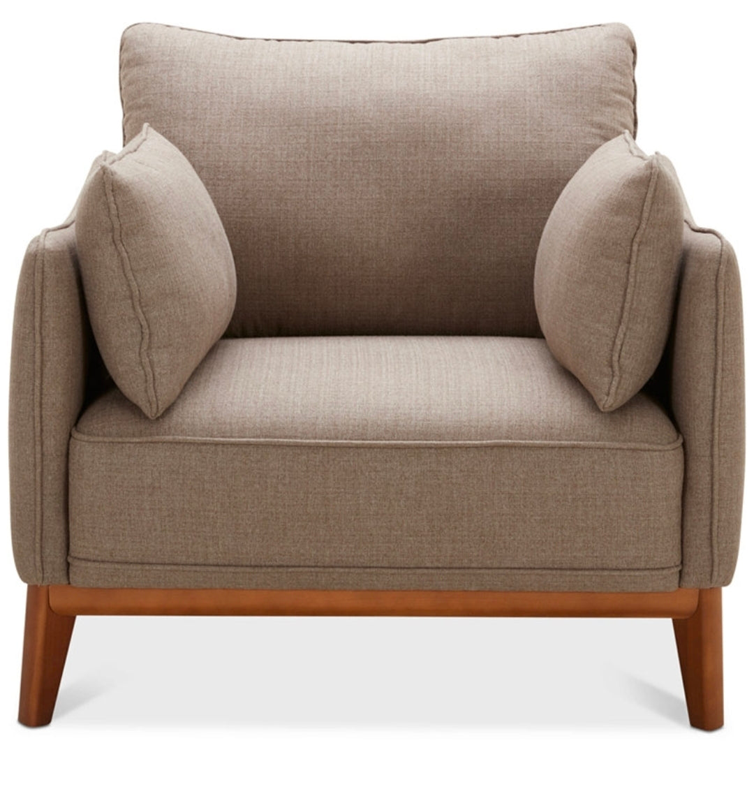 Jollene 39" Fabric Armchair (Slate Grey)