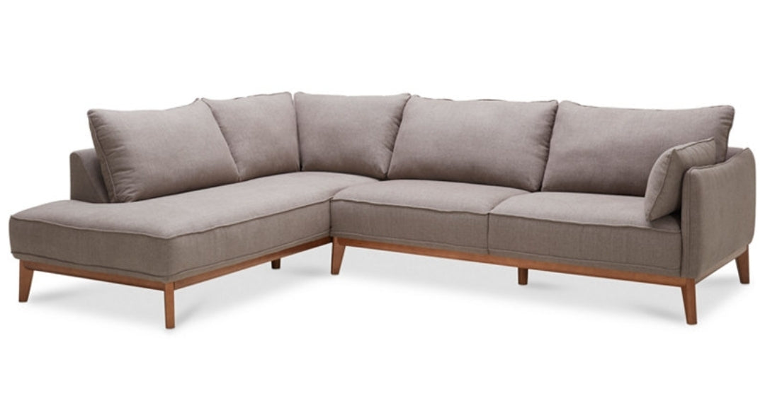 Jollene 113" 2-Pc. Fabric Sectional (Slate Grey)