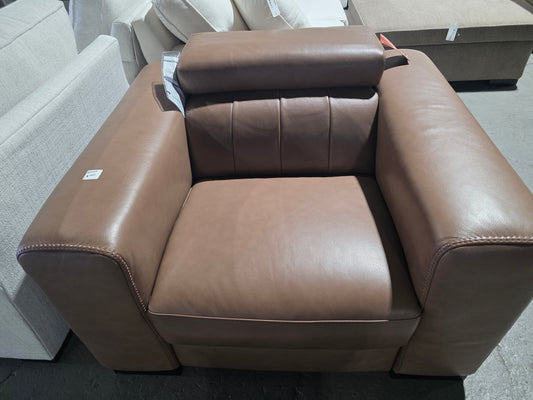 Rinan 46" Leather Power Recliner (Sambuco)