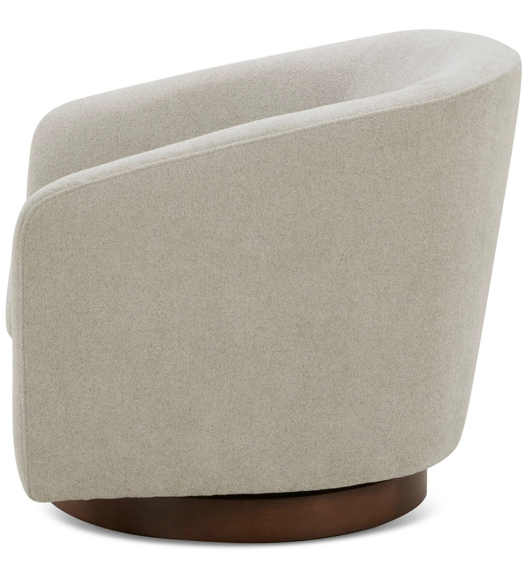 Solvie Fabric Swivel Chair (Dove)