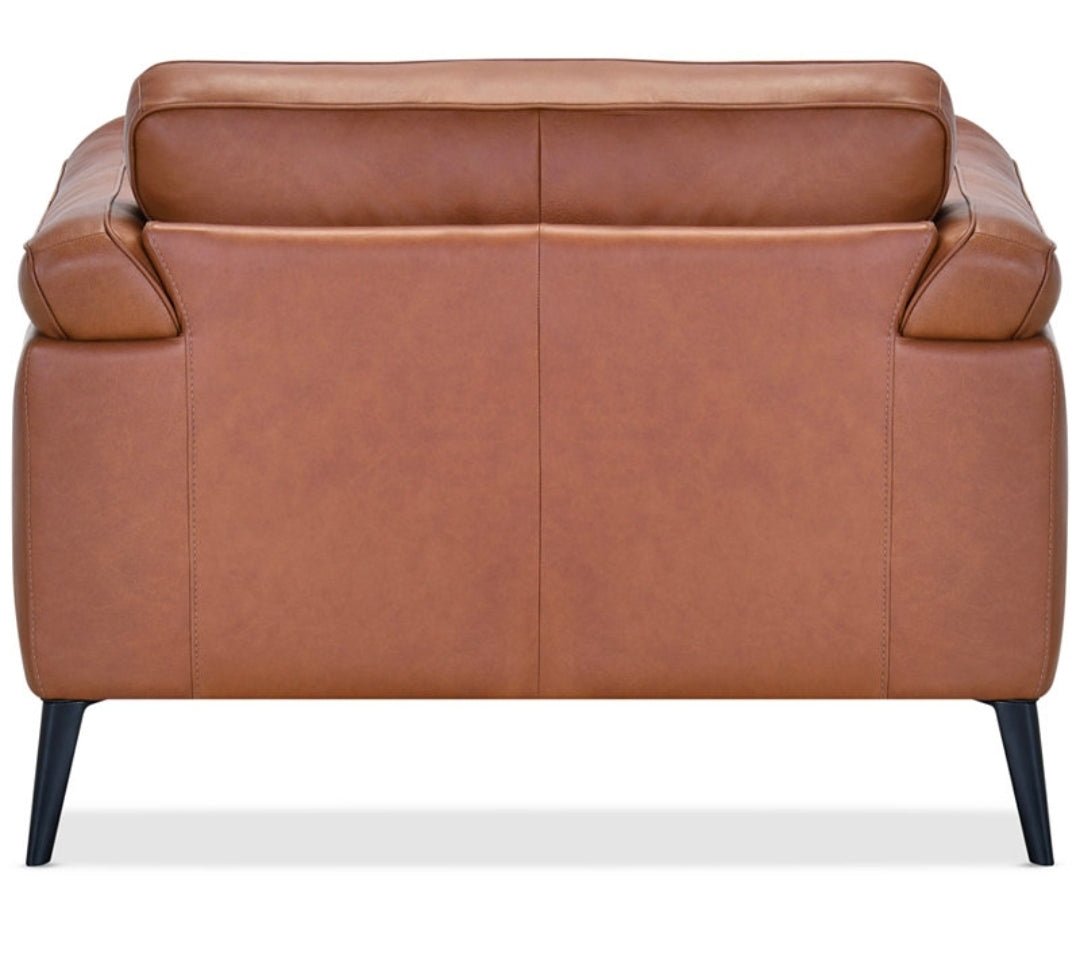 Keery 49" Leather Chair (Caramel)