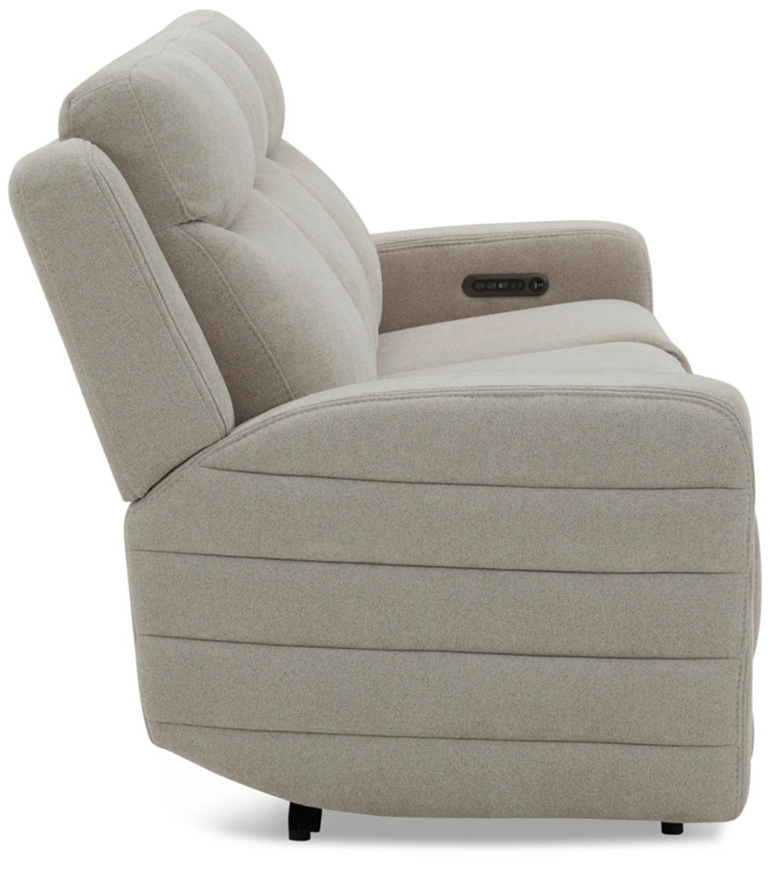 Kristyan 3-Pc. Fabric Sofa with Power Motion Chairs (Dove)