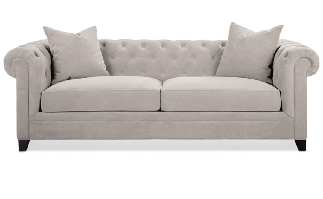 Kallison 92" Fabric Sofa (Grey)