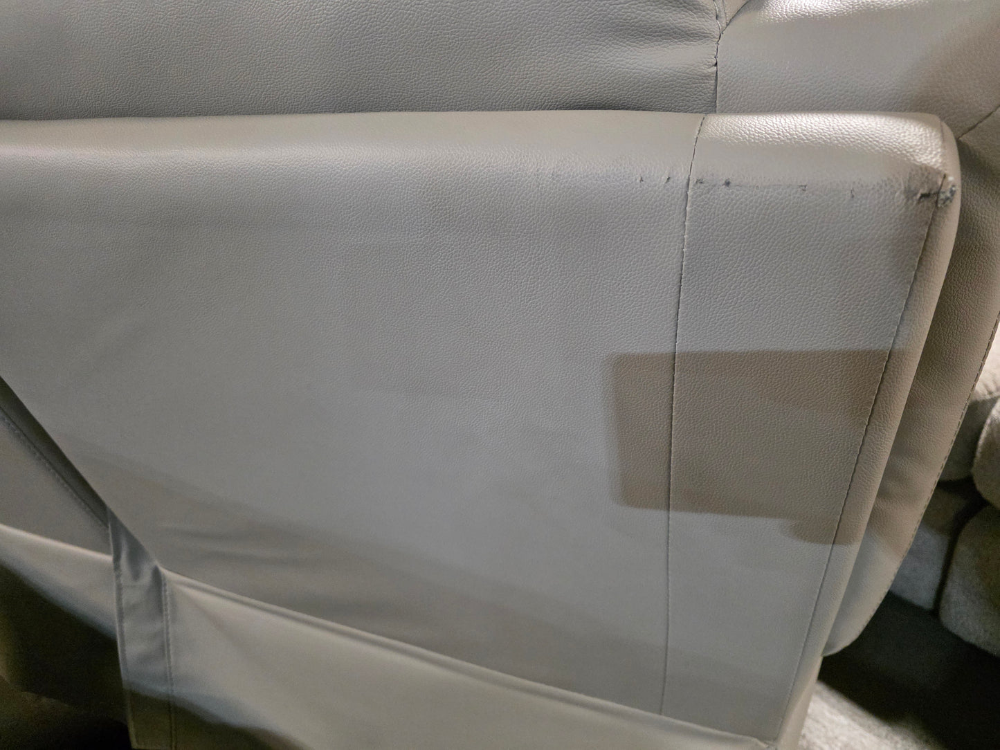 White Label Corvallis 87" Double Reclining Sofa (Ash Grey)