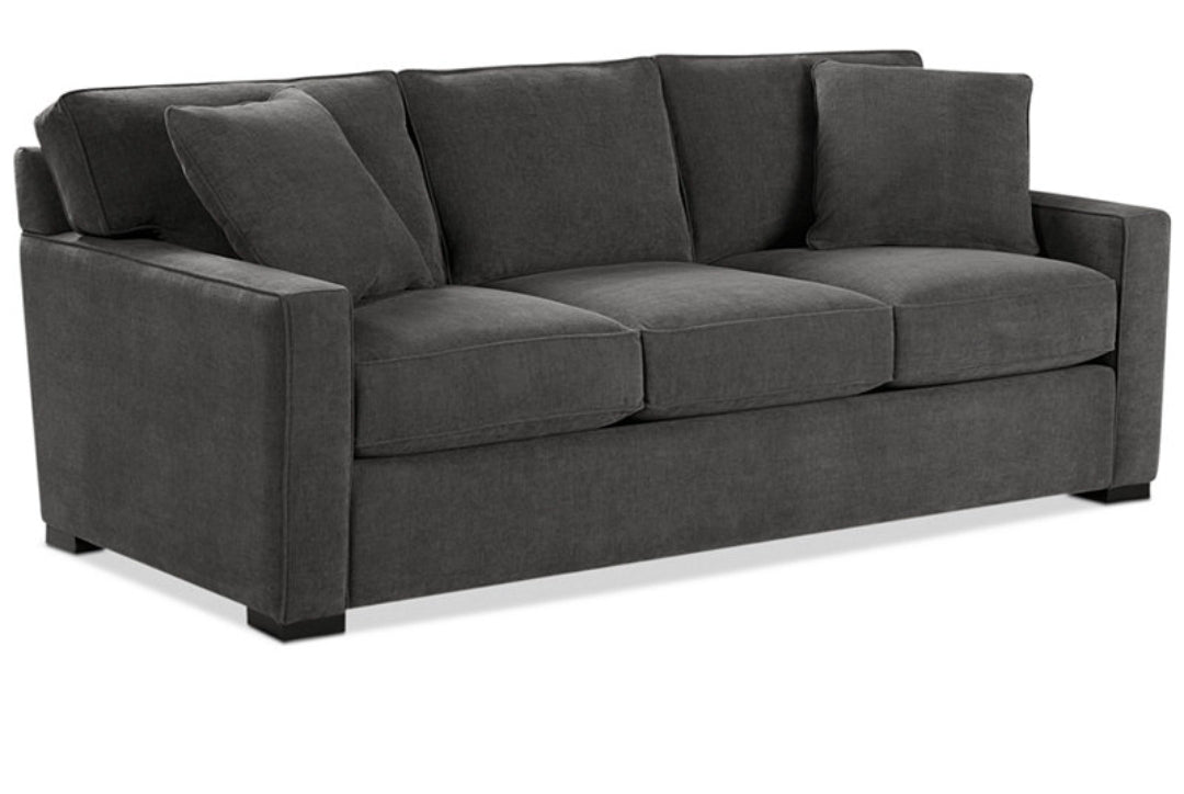 Radley 86" Fabric Queen Sleeper Sofa Bed (Heavenly Mocha Grey)